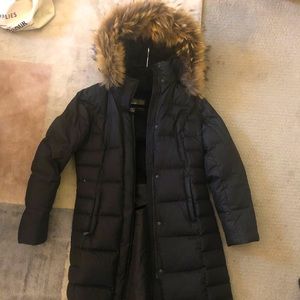 Eddie Bauer Full Length Puffer + real fur hood